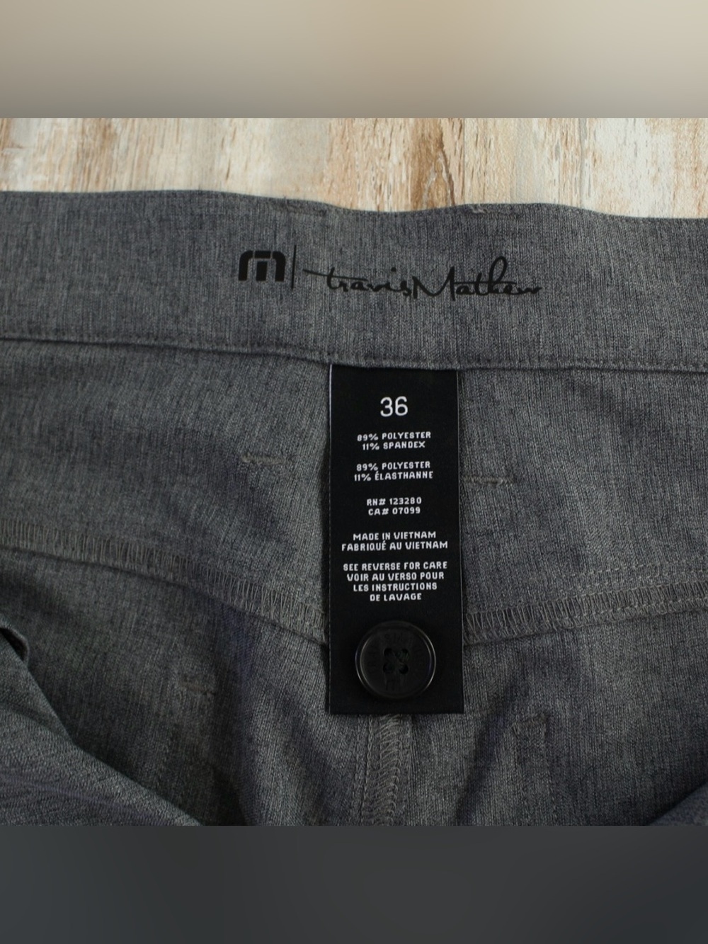 Travis Mathew Open To Close Golf Pants Size 36 Mens Dark Grey - Picture 4 of 6